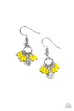 Twinkling Trinkets - Yellow Earrings - Paparazzi Accessories Earrings Bedazzle Me Pretty Mobile Fashion Boutique