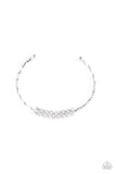 Twinkling Twist - White Bracelet - Paparazzi Accessories Bracelet Bedazzle Me Pretty Mobile Fashion Boutique