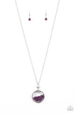 Twinkly Treasury - Purple Necklace - Paparazzi Accessories Necklace Bedazzle Me Pretty Mobile Fashion Boutique