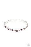 Twinkly Trendsetter - Purple Bracelet - Paparazzi Accessories Bracelet Bedazzle Me Pretty Mobile Fashion Boutique