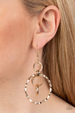 Twisted Temptation - Gold Earrings - Paparazzi Accessories Earrings Bedazzle Me Pretty Mobile Fashion Boutique