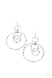 Twisted Temptation - Silver Earrings - Paparazzi Accessories Earrings Bedazzle Me Pretty Mobile Fashion Boutique