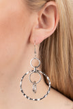 Twisted Temptation - Silver Earrings - Paparazzi Accessories Earrings Bedazzle Me Pretty Mobile Fashion Boutique