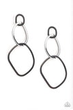 Twisted Trio - Black Earrings - Paparazzi Accessories Earrings Bedazzle Me Pretty Mobile Fashion Boutique