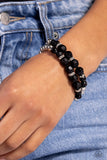 Two by Two Twinkle - Black Bracelet - Paparazzi Accessories Bracelet Bedazzle Me Pretty Mobile Fashion Boutique