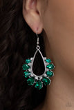 Two Can Play That Game - Green Earrings - Paparazzi Accessories Earrings Bedazzle Me Pretty Mobile Fashion Boutique