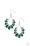 Two Can Play That Game - Green Earrings - Paparazzi Accessories Earrings Bedazzle Me Pretty Mobile Fashion Boutique