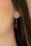 Two-Story Stunner - Purple Necklace - Paparazzi Accessories Necklace Bedazzle Me Pretty Mobile Fashion Boutique