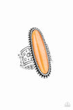 Ultra Luminary - Orange Ring - Paparazzi Accessories Ring Bedazzle Me Pretty Mobile Fashion Boutique