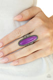 Ultra Luminary - Purple Ring - Paparazzi Accessories Ring Bedazzle Me Pretty Mobile Fashion Boutique