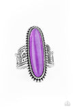 Ultra Luminary - Purple Ring - Paparazzi Accessories Ring Bedazzle Me Pretty Mobile Fashion Boutique