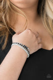 Ultra Modern - Black Bracelet - Paparazzi Accessories Bracelet Bedazzle Me Pretty Mobile Fashion Boutique