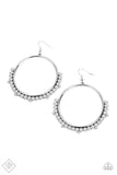 Ultra Untamable - Silver Earrings - Paparazzi Accessories Earrings Bedazzle Me Pretty Mobile Fashion Boutique
