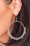 Ultra Untamable - Silver Earrings - Paparazzi Accessories Earrings Bedazzle Me Pretty Mobile Fashion Boutique