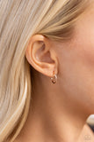 Ultra Upmarket - Rose Gold Earrings - Paparazzi Accessories Earrings Bedazzle Me Pretty Mobile Fashion Boutique