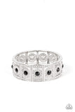 Ultra Upscale - Black Bracelet - Paparazzi Accessories Bracelet Bedazzle Me Pretty Mobile Fashion Boutique