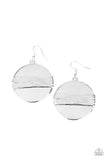 Ultra Uptown - Silver Earrings - Paparazzi Accessories Earrings Bedazzle Me Pretty Mobile Fashion Boutique