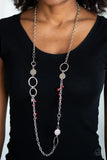 Unapologetic Flirt - Red Necklace - Paparazzi Accessories Necklace Bedazzle Me Pretty Mobile Fashion Boutique
