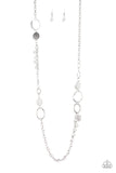 Unapologetic Flirt - Silver Necklace - Paparazzi Accessories Necklace Bedazzle Me Pretty Mobile Fashion Boutique