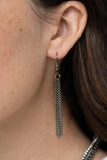 Undauntingly Urban - Black Necklace - Paparazzi Accessories Necklace Bedazzle Me Pretty Mobile Fashion Boutique