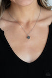 Undeniably Demure - Silver Necklace - Paparazzi Accessories Necklace Bedazzle Me Pretty Mobile Fashion Boutique