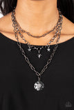 Under the Northern Lights - Black Necklace - Paparazzi Accessories Necklace Bedazzle Me Pretty Mobile Fashion Boutique