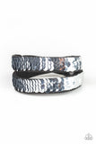Under The SEQUINS - Blue Bracelet - Paparazzi Accessories Bracelet Bedazzle Me Pretty Mobile Fashion Boutique