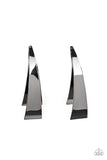 Underestimated Edge - Black Earrings - Paparazzi Accessories Earrings Bedazzle Me Pretty Mobile Fashion Boutique