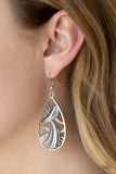 Underestimated - Silver Earrings - Paparazzi Accessories Earrings Bedazzle Me Pretty Mobile Fashion Boutique