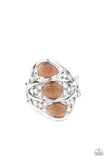 Underrated Shimmer - Brown Ring - Paparazzi Accessories Ring Bedazzle Me Pretty Mobile Fashion Boutique