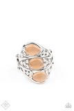 Underrated Shimmer - Orange Ring - Paparazzi Accessories Ring Bedazzle Me Pretty Mobile Fashion Boutique