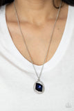 Undiluted Dazzle - Blue Necklace - Paparazzi Accessories Necklace Bedazzle Me Pretty Mobile Fashion Boutique
