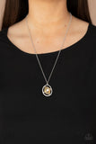 Undiluted Dazzle - Brown Necklace - Paparazzi Accessories Necklace Bedazzle Me Pretty Mobile Fashion Boutique