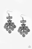 Unexplored Lands - Silver Earrings - Paparazzi Accessories Earrings Bedazzle Me Pretty Mobile Fashion Boutique