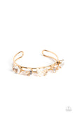 Uniquely Untapped - Gold Bracelet - Paparazzi Accessories Bracelet Bedazzle Me Pretty Mobile Fashion Boutique