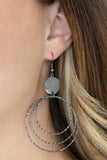 Universal Rehearsal - Black Earrings - Paparazzi Accessories Earrings Bedazzle Me Pretty Mobile Fashion Boutique