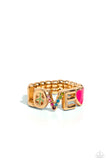 Unlimited Love - Gold Ring - Paparazzi Accessories Ring Bedazzle Me Pretty Mobile Fashion Boutique