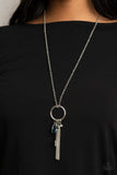 Unlock Your Sparkle - Blue Necklace - Paparazzi Accessories Necklace Bedazzle Me Pretty Mobile Fashion Boutique