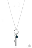 Unlock Your Sparkle - Blue Necklace - Paparazzi Accessories Necklace Bedazzle Me Pretty Mobile Fashion Boutique
