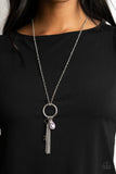 Unlock Your Sparkle - Purple Necklace - Paparazzi Accessories Necklace Bedazzle Me Pretty Mobile Fashion Boutique