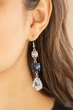 Unpredictable Shimmer - Blue Earrings - Paparazzi Accessories Earrings Bedazzle Me Pretty Mobile Fashion Boutique
