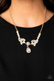 Unrivaled Sparkle - Gold Necklace - Paparazzi Accessories Necklace Bedazzle Me Pretty Mobile Fashion Boutique