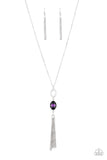 Unstoppable Glamour - Purple Necklace - Paparazzi Accessories Necklace Bedazzle Me Pretty Mobile Fashion Boutique