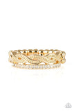 Unstoppable Shine - Gold Ring - Paparazzi Accessories Ring Bedazzle Me Pretty Mobile Fashion Boutique
