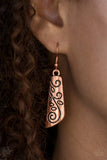 Untamed - Copper Necklace - Paparazzi Accessories Necklace Bedazzle Me Pretty Mobile Fashion Boutique