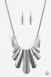 Untamed - Silver Necklace - Paparazzi Accessories Necklace FS-Bedazzle Me Pretty Mobile Fashion Boutique