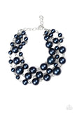 Until The End Of TIMELESS - Blue Bracelet - Paparazzi Accessories Bracelet Bedazzle Me Pretty Mobile Fashion Boutique
