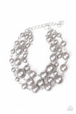Until The End Of TIMELESS - Silver Bracelet - Paparazzi Accessories Bracelet Bedazzle Me Pretty Mobile Fashion Boutique