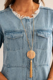 Up FAUX Grabs - Orange Necklace - Paparazzi Accessories Necklace Bedazzle Me Pretty Mobile Fashion Boutique