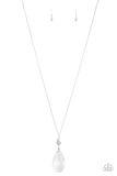 Up in the HEIR - White Necklace - Paparazzi Accessories Necklace Bedazzle Me Pretty Mobile Fashion Boutique